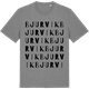 Mid Heather Gray t-shirt med Bjurvik ordlek t-shirt