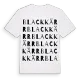 Blackkärr ordlek t-shirt