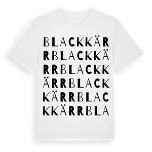 Blackkärr ordlek t-shirt – ekologisk bomull t-shirt från Pinshirt