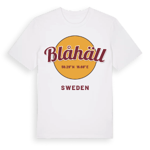 Blåhäll cirkel t-shirt – ekologisk bomull t-shirt från Pinshirt
