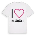 Jag älskar Blåhäll t-shirt stort tryck