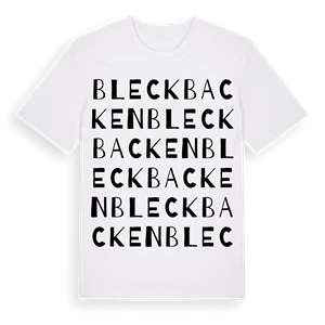 Bleckbacken ordlek t-shirt – ekologisk bomull t-shirt från Pinshirt