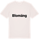 Vintage White t-shirt med Blomäng fetstil t-shirt