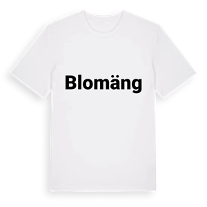 Blomäng fetstil t-shirt – ekologisk bomull t-shirt från Pinshirt