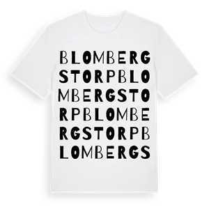 Blombergstorp ordlek t-shirt – ekologisk bomull t-shirt från Pinshirt