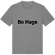 Mid Heather Gray t-shirt med Bo Hage fetstil t-shirt