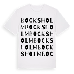 Bocksholm ordlek t-shirt – ekologisk bomull t-shirt från Pinshirt