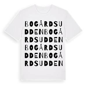 Bogårdsudden ordlek t-shirt – ekologisk bomull t-shirt från Pinshirt