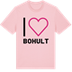 Pink Cotton t-shirt med Jag älskar Bohult t-shirt stort tryck