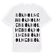 White t-shirt med Bökholmen ordlek t-shirt