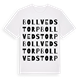 White t-shirt med Bollvedstorp ordlek t-shirt