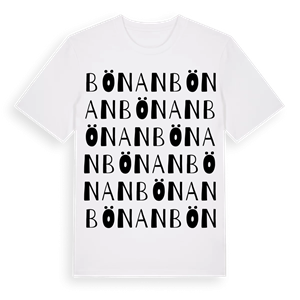 Bönan ordlek t-shirt – ekologisk bomull t-shirt från Pinshirt