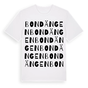 Bondängen ordlek t-shirt – ekologisk bomull t-shirt från Pinshirt