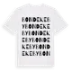 White t-shirt med Bondekeby ordlek t-shirt