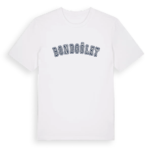 Bondgölet college t-shirt – ekologisk bomull t-shirt från Pinshirt