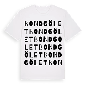 Bondgölet ordlek t-shirt – ekologisk bomull t-shirt från Pinshirt
