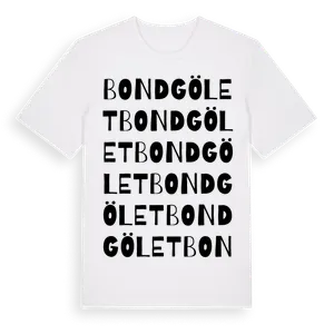Bondgölet ordlek t-shirt – ekologisk bomull t-shirt från Pinshirt