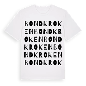 Bondkroken ordlek t-shirt – ekologisk bomull t-shirt från Pinshirt