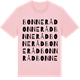 Pink Cotton t-shirt med Bonneråd ordlek t-shirt