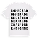 White t-shirt med Bonneråd ordlek t-shirt