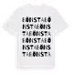 White t-shirt med Bönsta ordlek t-shirt