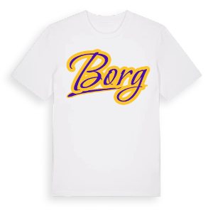 Borg baseball t-shirt – ekologisk bomull t-shirt från Pinshirt
