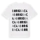 White t-shirt med Borgbacka ordlek t-shirt