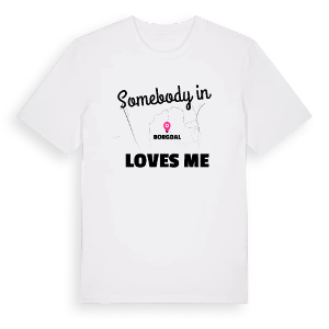 Någon i Borgdal älskar mig t-shirt – ekologisk bomull t-shirt från Pinshirt