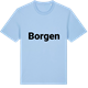 Blue Soul t-shirt med Borgen fetstil t-shirt