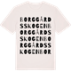 Vintage White t-shirt med Borggårdsskogen ordlek t-shirt