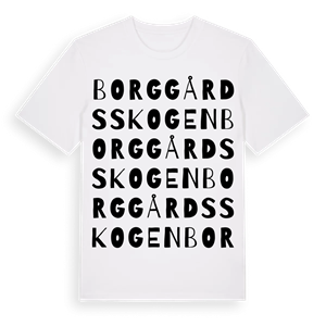 Borggårdsskogen ordlek t-shirt – ekologisk bomull t-shirt från Pinshirt
