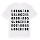 Borggårdsskogen ordlek t-shirt