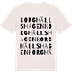 Vintage White t-shirt med Borghällshagen ordlek t-shirt