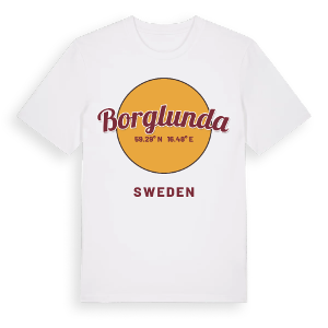Borglunda cirkel t-shirt – ekologisk bomull t-shirt från Pinshirt