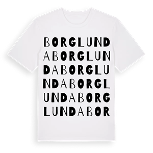 Borglunda ordlek t-shirt – ekologisk bomull t-shirt från Pinshirt