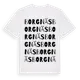White t-shirt med Borgnäs ordlek t-shirt