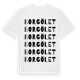 White t-shirt med Borgölet ordlek t-shirt