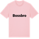 Pink Cotton t-shirt med Bossbro fetstil t-shirt