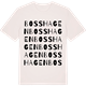 Vintage White t-shirt med Bosshagen ordlek t-shirt
