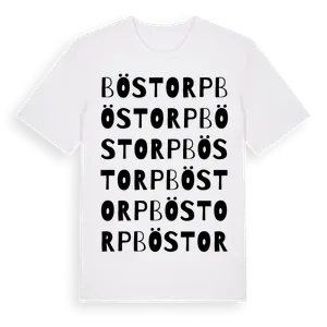 Böstorp ordlek t-shirt – ekologisk bomull t-shirt från Pinshirt