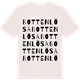 Vintage White t-shirt med Bottenlösa ordlek t-shirt
