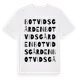 White t-shirt med Botvidsgården ordlek t-shirt