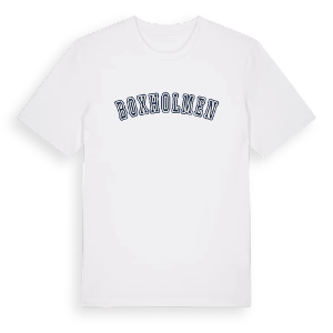 Boxholmen college t-shirt – ekologisk bomull t-shirt från Pinshirt