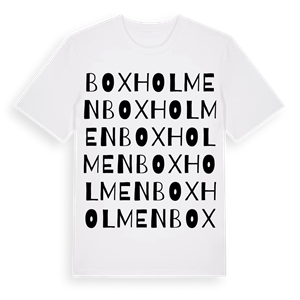 Boxholmen ordlek t-shirt – ekologisk bomull t-shirt från Pinshirt
