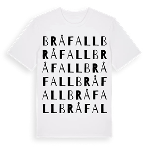 Bråfall ordlek t-shirt – ekologisk bomull t-shirt från Pinshirt
