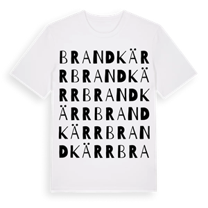 Brandkärr ordlek t-shirt – ekologisk bomull t-shirt från Pinshirt