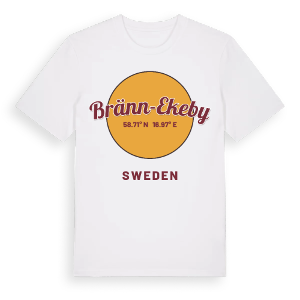 Bränn-Ekeby cirkel t-shirt – ekologisk bomull t-shirt från Pinshirt
