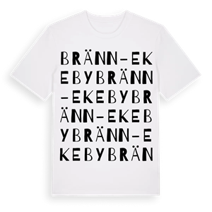 Bränn-Ekeby ordlek t-shirt – ekologisk bomull t-shirt från Pinshirt