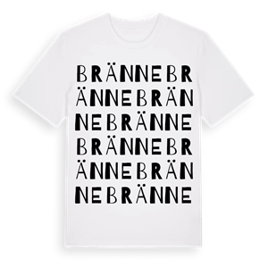 Bränne ordlek t-shirt – ekologisk bomull t-shirt från Pinshirt