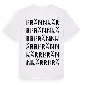 Brännkärr ordlek t-shirt – ekologisk bomull t-shirt från Pinshirt